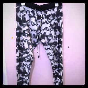 Marble print pants